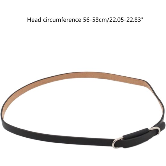 Ceintures de chapeau pour bandes de chapeau bandes de chapeau bandes de chapeau en cuir pour hommes bandes de ceinture de chapeau occidental bandes de chapeau de paille 9 # cuir
