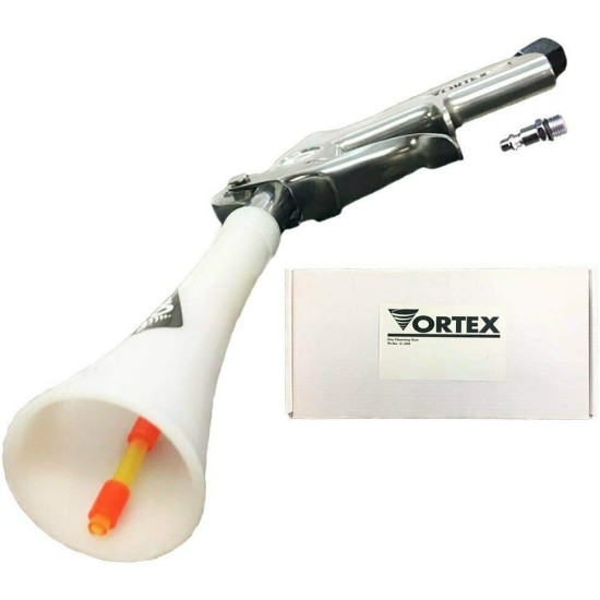 Pistolet de nettoyage d'air HI-TECH Vortex II – Outil de détail automatique professionnel pour un nettoyage en profondeur des intérieurs et des extérieurs – Utilise un compresseur d'air – Élimine rapidement la poussière, la saleté et la crasse