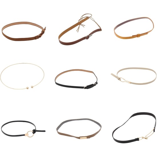 Ceintures de chapeau pour bandes de chapeau bandes de chapeau bandes de chapeau en cuir pour hommes bandes de ceinture de chapeau occidental bandes de chapeau de paille 9 # cuir