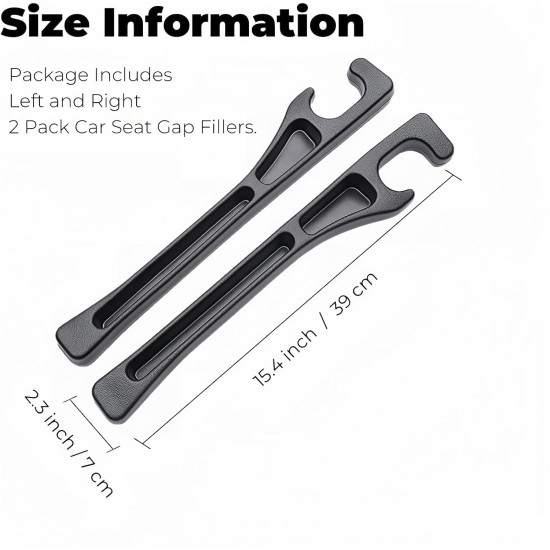 Lot de 2 remplisseurs d'espace pour siège de voiture, organiseur de remplissage de coutures latérales sans chute avec support de téléphone, ajustement universel pour combler l'espace entre le siège et la console, parfait pour voiture, SUV, camion Lot de 2 remplisseurs d'espace pour siège de voiture, organiseur de remplissage de coutures latérales sans chute avec support de téléphone, ajustement universel pour combler l'espace entre le siège et la console, parfait pour voiture, SUV, camion