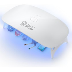 LET'S RESIN Lampe UV améliorée pour résine, lampe UV portable de grande taille, lampe UV à durcissement rapide et portable, fournitures de fabrication de bijoux pour résine UV, bricolage, décoration