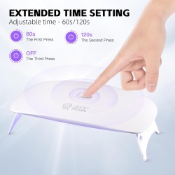 LET'S RESIN Lampe UV améliorée pour résine, lampe UV portable de grande taille, lampe UV à durcissement rapide et portable, fournitures de fabrication de bijoux pour résine UV, bricolage, décoration