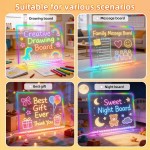 Tableau de notes LED avec couleurs, tablette à dessin de 16 pouces, 6 modes et 8 couleurs, planche à dessin lumineuse, jouet pour enfants avec 13 effets de lumière, cadeaux d'anniversaire pour filles et garçons de 3 ans et plus, livre de traçage (blanc) Tableau de notes LED avec couleurs, tablette à dessin de 16 pouces, 6 modes et 8 couleurs, planche à dessin lumineuse, jouet pour enfants avec 13 effets de lumière, cadeaux d'anniversaire pour filles et garçons de 3 ans et plus, livre de traçage (blanc)