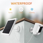 Panneau solaire pour caméra Ring, lot de 2 chargeurs solaires 4 W compatibles avec les projecteurs Rings et la toute nouvelle batterie de caméra extérieure Stick Up, câble de 3 m de long avec adaptateur de prise USB-C vers Ring Barrel Panneau solaire pour caméra Ring, lot de 2 chargeurs solaires 4 W compatibles avec les projecteurs Rings et la toute nouvelle batterie de caméra extérieure Stick Up, câble de 3 m de long avec adaptateur de prise USB-C vers Ring Barrel