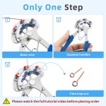 Pince boucleur en une seule étape pour la fabrication de bijoux, taille de boucle 1,5 mm-2,25 mm-3 mm, outil de boucleur de perles, pince de boucle de fil pour fil artisanal de calibre 24-18, brevetée