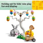 LEGO 40808 Jouet de construction de chasse aux œufs de lapin et de poussin pour filles et garçons – Ensemble de jeu printanier pour enfants à partir de 8 ans – Panier de remplissage ou idée cadeau pour Pâques – 40808