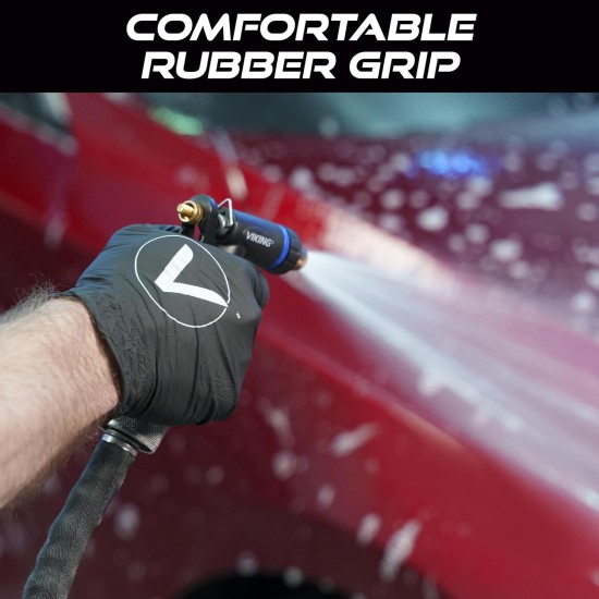 Buse de tuyau VIKING, buse de tuyau d'arrosage, réglable et robuste pour laver la voiture, arroser les plantes, laver les animaux domestiques et usage domestique