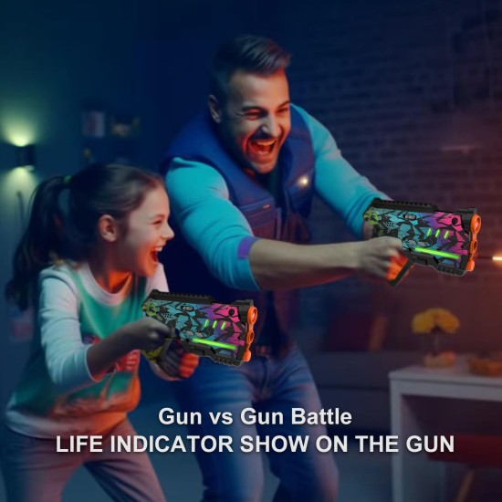 Lot de 2 étiquettes laser pour enfants, jeu d'intérieur et d'extérieur, idées cadeaux pour enfants, adolescents et adultes, jouets cool pour adolescents de 8, 9, 10, 11, 12 ans et plus, garçons et filles