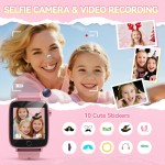 Montre intelligente pour filles de 4, 5, 6, 7, 8, 9, 10 ans, montre intelligente pour enfants avec 26 jeux de puzzle, écran tactile HD, lampe de poche, cartes d'apprentissage, livre audio, jouets pour tout-petits, cadeaux d'anniversaire de Noël Montre intelligente pour filles de 4, 5, 6, 7, 8, 9, 10 ans, montre intelligente pour enfants avec 26 jeux de puzzle, écran tactile HD, lampe de poche, cartes d'apprentissage, livre audio, jouets pour tout-petits, cadeaux d'anniversaire de Noël