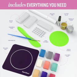 Dan&Darci Craft 'n Clay – Kit de fabrication de plats à bijoux pour enfants âgés de 8 à 14 ans – Meilleurs kits de bricolage – Cadeaux de Pâques – Jouets créatifs pour préadolescents et adolescents – Idées cadeaux d'anniversaire pour filles