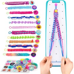 VERTOY Kit de fabrication de bracelets d'amitié pour filles – Jouets d'art et d'artisanat cool pour 6 7 8 9 10 11 12 ans, ficelle de bracelet et activité enrichissante, meilleurs cadeaux d'anniversaire pour adolescentes
