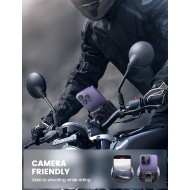 Lamicall Support de téléphone pour moto – [compatible avec l'appareil photo] [verrouillage 1 s] Support de téléphone pour vélo, pince de guidon pour vélo, scooter, cadeaux pour iPhone 17, 16, 15 Pro Max, Galaxy S25 Ultra, téléphones de 4,7 à 7 pouces