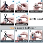 Lot de 4 étuis pour Apple Airtag avec porte-clés, étanche IPX8, résistant aux chocs, GPS Air Tag Tracker [anti-rayures] [PC + silicone] pour recherche d'articles, étui pour animaux de compagnie, enfants, femmes - Noir + Bleu + Vert + Rouge