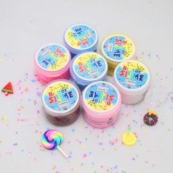 Paquet de 7 kits de slime au beurre de gâteau, kit de slime doux et non collant, cadeaux de fête pour filles et garçons