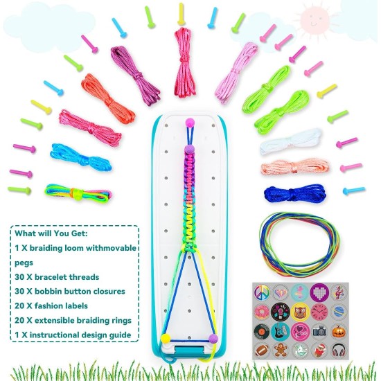 VERTOY Kit de fabrication de bracelets d'amitié pour filles – Jouets d'art et d'artisanat cool pour 6 7 8 9 10 11 12 ans, ficelle de bracelet et activité enrichissante, meilleurs cadeaux d'anniversaire pour adolescentes VERTOY Kit de fabrication de bracelets d'amitié pour filles – Jouets d'art et d'artisanat cool pour 6 7 8 9 10 11 12 ans, ficelle de bracelet et activité enrichissante, meilleurs cadeaux d'anniversaire pour adolescentes