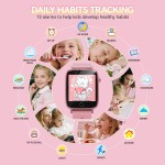 Montre intelligente pour filles de 4, 5, 6, 7, 8, 9, 10 ans, montre intelligente pour enfants avec 26 jeux de puzzle, écran tactile HD, lampe de poche, cartes d'apprentissage, livre audio, jouets pour tout-petits, cadeaux d'anniversaire de Noël Montre intelligente pour filles de 4, 5, 6, 7, 8, 9, 10 ans, montre intelligente pour enfants avec 26 jeux de puzzle, écran tactile HD, lampe de poche, cartes d'apprentissage, livre audio, jouets pour tout-petits, cadeaux d'anniversaire de Noël