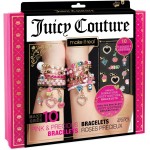 Make It Real - Bracelets roses et précieux Juicy Couture - Kit de bracelets à breloques avec perles pour la fabrication de bijoux entre filles - Kit de fabrication de bijoux pour filles