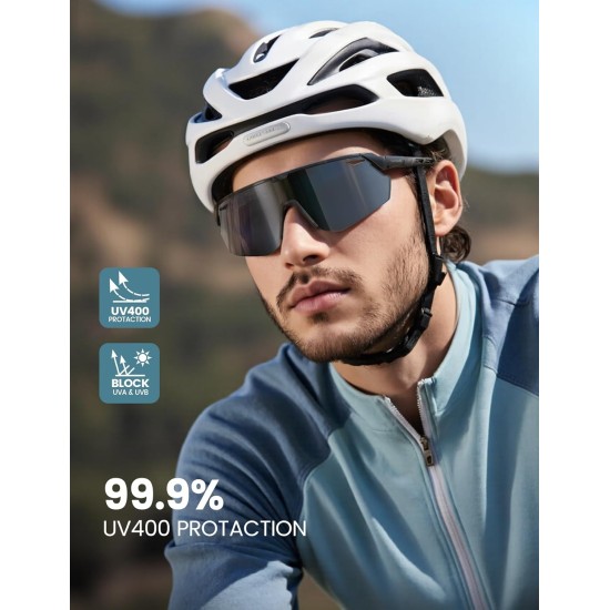 Lamicall 24g Lunettes de soleil de sport polarisées pour hommes femmes - Lunettes de soleil de protection UV400 Cadeaux pour la course à pied, le cyclisme, le baseball Lamicall 24g Lunettes de soleil de sport polarisées pour hommes femmes - Lunettes de soleil de protection UV400 Cadeaux pour la course à pied, le cyclisme, le baseball