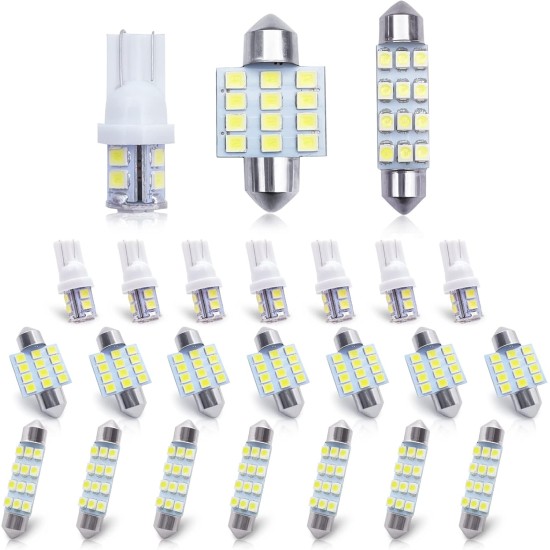 Ampoule LED de voiture, ensemble combiné de 24 LED, utilisé pour l'intérieur de la voiture/dôme de carte intérieur/coffre/feux d'immatriculation, etc. Ampoule LED de voiture, ensemble combiné de 24 LED, utilisé pour l'intérieur de la voiture/dôme de carte intérieur/coffre/feux d'immatriculation, etc.