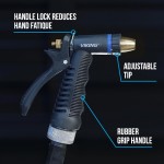 Buse de tuyau VIKING, buse de tuyau d'arrosage, réglable et robuste pour laver la voiture, arroser les plantes, laver les animaux domestiques et usage domestique