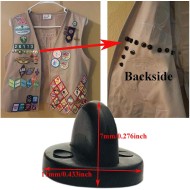 50 pcs Dos d'épingle en Caoutchouc PVC Papillon Embrayage Émail Épinglette Supports Cap Keepers Remplacement pour Badges Uniformes Ajustement Confort Épingles à Cravate Support Support Fermoir, Noir