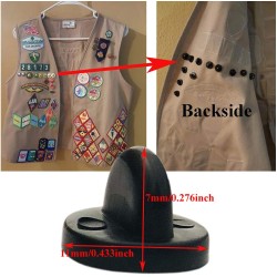 50 pcs Dos d'épingle en Caoutchouc PVC Papillon Embrayage Émail Épinglette Supports Cap Keepers Remplacement pour Badges Uniformes Ajustement Confort Épingles à Cravate Support Support Fermoir, Noir