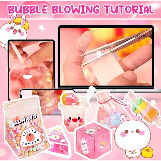 Jimcii Créez votre propre kit de bulles nano-ruban pour enfants, cadeaux d'anniversaire pour filles de 4, 5, 6, 7, 8, 9, 10, 11, 12 ans, petits-enfants, jouets pour enfants de 4-6, 6-8, 7-8, 8-10, 10-12 ans