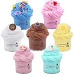 Paquet de 7 kits de slime au beurre de gâteau, kit de slime doux et non collant, cadeaux de fête pour filles et garçons Paquet de 7 kits de slime au beurre de gâteau, kit de slime doux et non collant, cadeaux de fête pour filles et garçons