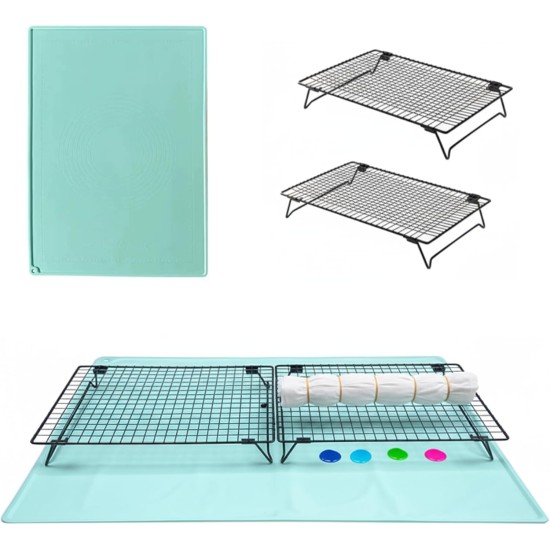 Kit Tie-Dye avec 2 supports pliants en acier inoxydable et coussinet en silicone antidérapant. Kit Tie-Dye avec 2 supports pliants en acier inoxydable et coussinet en silicone antidérapant.