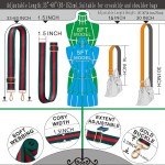 Kolti Sangle de rechange pour sac à main à rayures larges réglables Kolti Sangle de rechange pour sac à main à rayures larges réglables