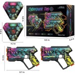 Lot de 2 étiquettes laser pour enfants, jeu d'intérieur et d'extérieur, idées cadeaux pour enfants, adolescents et adultes, jouets cool pour adolescents de 8, 9, 10, 11, 12 ans et plus, garçons et filles