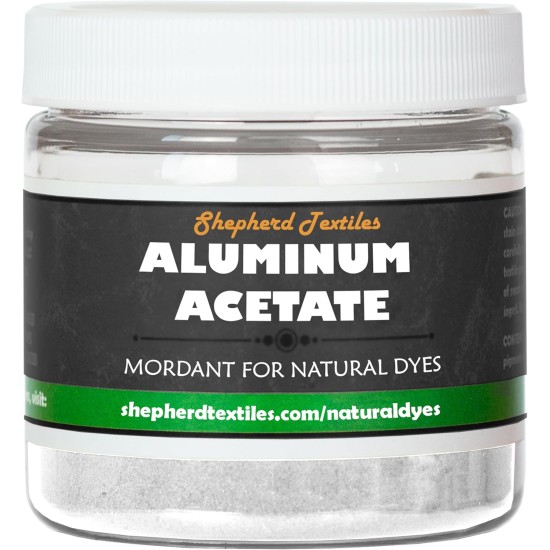 Mordant d'acétate d'aluminium pour colorants naturels, 100 grammes Mordant d'acétate d'aluminium pour colorants naturels, 100 grammes