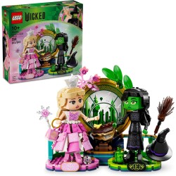 LEGO Wicked Elphaba & Glinda Figures Jouets de construction – Jouets méchants pour enfants, filles et garçons, à partir de 10 ans – Poupées méchantes à construire – Idée cadeau d'anniversaire – 75682