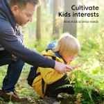 Mini microscope numérique portable pour enfants – Jouets éducatifs scientifiques, cadeaux de Noël et d'anniversaire pour filles et garçons âgés de 5, 6, 7, 8, 9, 10, 11, 12 ans (rose)