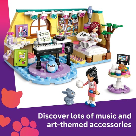 Jouet de construction LEGO Friends Paisley's Room - Ensemble de jeu d'imitation pour enfants, filles et garçons, à partir de 6 ans - avec 2 minipoupées, figurine de lapin et pièce de style peluche - Idée cadeau pour les anniversaires - 42647
