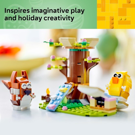 LEGO Spring Animal Playground - Jouet de construction - Ensemble de jeu d'imitation avec figurine d'écureuil et d'oiseau pour garçons et filles, à partir de 8 ans - Idée cadeau pour Pâques et les anniversaires d'enfants - 40709 LEGO Spring Animal Playground - Jouet de construction - Ensemble de jeu d'imitation avec figurine d'écureuil et d'oiseau pour garçons et filles, à partir de 8 ans - Idée cadeau pour Pâques et les anniversaires d'enfants - 40709