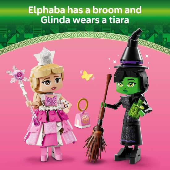 LEGO Wicked Elphaba & Glinda Figures Jouets de construction – Jouets méchants pour enfants, filles et garçons, à partir de 10 ans – Poupées méchantes à construire – Idée cadeau d'anniversaire – 75682 LEGO Wicked Elphaba & Glinda Figures Jouets de construction – Jouets méchants pour enfants, filles et garçons, à partir de 10 ans – Poupées méchantes à construire – Idée cadeau d'anniversaire – 75682