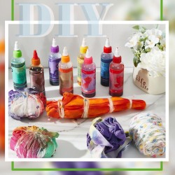 Silkfly Lot de 10 sacs fourre-tout en coton blanc pour articles de teinture à nouer pour grands groupes, projet de fête, bricolage artisanal