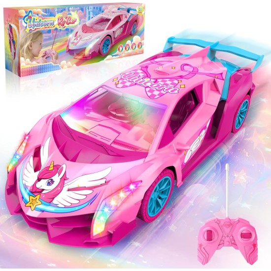 Voiture RC Licorne pour Filles, Voiture Télécommandée Rainbow Glow & Drift Wing, Voitures RC 2,4 GHz Échelle 1:18, Jouets pour Enfants Âge 3 4 5 6 7 8 9 10 11 12, Cadeaux d'anniversaire pour Filles, Cadeaux de Saint Valentin pour Enfants de 3 à 12 Ans Voiture RC Licorne pour Filles, Voiture Télécommandée Rainbow Glow & Drift Wing, Voitures RC 2,4 GHz Échelle 1:18, Jouets pour Enfants Âge 3 4 5 6 7 8 9 10 11 12, Cadeaux d'anniversaire pour Filles, Cadeaux de Saint Valentin pour Enfants de 3 à 12 Ans