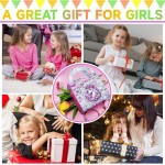 AIPRIDY Kit de fabrication de bracelets à breloques 208 pièces, ensemble de cadeaux artisanaux licorne et sirène qui peut inspirer l'imagination et la créativité, kit de fabrication de bijoux, cadeaux parfaits pour les filles de 5 à 12 ans (licorne rose +