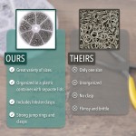 Mr. Pen - Anneaux de saut ouverts, argent, 1014 pièces, 6 tailles d'anneaux de saut ouverts pour la fabrication de bijoux, anneaux de saut en argent et fermoirs mousquetons