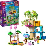 LEGO Friends - 42666 - Jouet de construction pour fête d'anniversaire et cabane dans les arbres - Blocs de construction avec jouets pour chat et 2 mini-poupées - Jouet créatif pour enfants pour filles et garçons, 9 ans et plus - Idée cadeau d'anniversaire