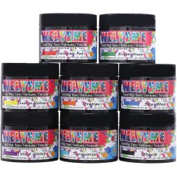 Poudre de teinture à l'eau froide, assortiment de 8 couleurs, 7/2 oz.