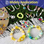 FANDAMEI Cordon élastique pour bracelet de 1 mm, cordon de perles extensibles en cristal pour la fabrication de bracelets, de bijoux, cordon élastique transparent extensible pour perles, fil transparent pour la fabrication de bracelets et de colliers FANDAMEI Cordon élastique pour bracelet de 1 mm, cordon de perles extensibles en cristal pour la fabrication de bracelets, de bijoux, cordon élastique transparent extensible pour perles, fil transparent pour la fabrication de bracelets et de colliers