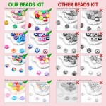 Dowsabel Kit de fabrication de bracelets, perles pour la fabrication de bracelets, poney, Kandi, argile polymère, visage souriant et perles de lettres pour la fabrication de bijoux, bricolage, cadeaux d'art et d'artisanat, jouets pour filles de 6 à 12 ans Dowsabel Kit de fabrication de bracelets, perles pour la fabrication de bracelets, poney, Kandi, argile polymère, visage souriant et perles de lettres pour la fabrication de bijoux, bricolage, cadeaux d'art et d'artisanat, jouets pour filles de 6 à 12 ans