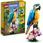 LEGO Creator 31136 Ensemble de jouets de construction 3 en 1 avec perroquet exotique, se transforme en 3 figurines d'animaux différentes – du perroquet coloré au poisson nageur en passant par la grenouille mignonne, jouets créatifs pour les enfants de 7 a LEGO Creator 31136 Ensemble de jouets de construction 3 en 1 avec perroquet exotique, se transforme en 3 figurines d'animaux différentes – du perroquet coloré au poisson nageur en passant par la grenouille mignonne, jouets créatifs pour les enfants de 7 a