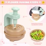 Jouets de bouquets de fleurs en tissu, kits de bricolage, jouets pour enfants – Jouet de marché de fleurs, construisez votre bouquet de fleurs, arts et travaux manuels pour petites filles de 4 ans et plus, activité éducative, cadeaux d'anniversaire présco