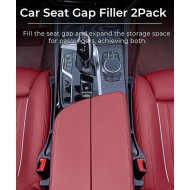 Lot de 2 remplisseurs d'espace pour siège de voiture, organiseur de remplissage de coutures latérales sans chute avec support de téléphone, ajustement universel pour combler l'espace entre le siège et la console, parfait pour voiture, SUV, camion Lot de 2 remplisseurs d'espace pour siège de voiture, organiseur de remplissage de coutures latérales sans chute avec support de téléphone, ajustement universel pour combler l'espace entre le siège et la console, parfait pour voiture, SUV, camion