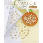 100 pièces en gros en vrac pour la fabrication de bijoux, breloques mixtes en alliage d'or KC, pendentifs pour colliers, bracelets, fournitures de fabrication de bijoux et d'artisanat