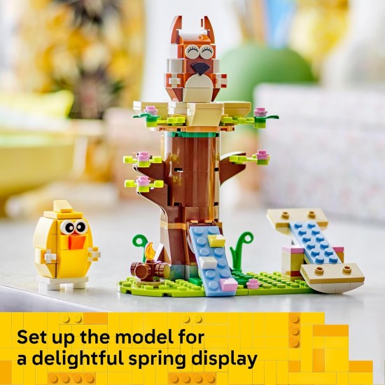 LEGO Spring Animal Playground - Jouet de construction - Ensemble de jeu d'imitation avec figurine d'écureuil et d'oiseau pour garçons et filles, à partir de 8 ans - Idée cadeau pour Pâques et les anniversaires d'enfants - 40709 LEGO Spring Animal Playground - Jouet de construction - Ensemble de jeu d'imitation avec figurine d'écureuil et d'oiseau pour garçons et filles, à partir de 8 ans - Idée cadeau pour Pâques et les anniversaires d'enfants - 40709